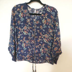 Floral fall shirt size medium